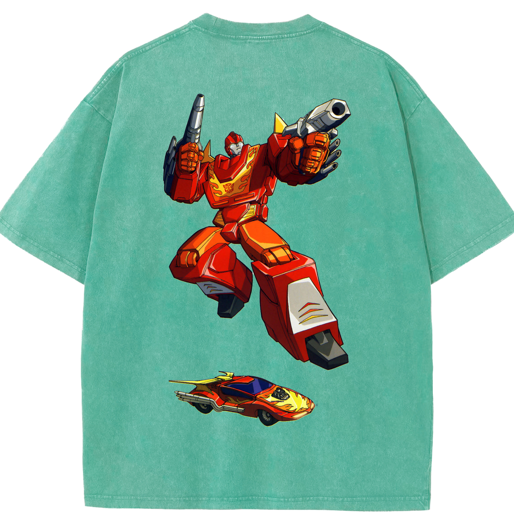 （画像用）  綿100% ヴィンテージ風 半袖Tシャツ（背面プリント）